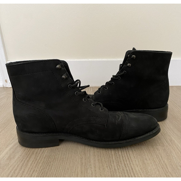 Thursday Boot Co. Men’s Matte Black Leather Captain Boots 11.5 Rugged Resilient - Picture 12 of 14